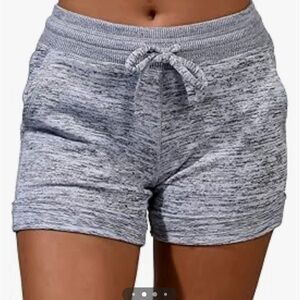 90 Degrees by Reflex Soft Comfy Activewear Shorts Sz XL in heather gray